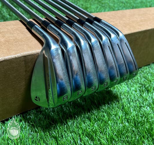 LH 2025 TaylorMade P-790 Forged Irons 5-PW/AW 80g Stiff Flex Graphite Golf Set