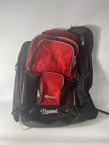 Used Louisville Slugger Red Black Back Pack Baseball And Softball Equipment Bags 11834-s000011995