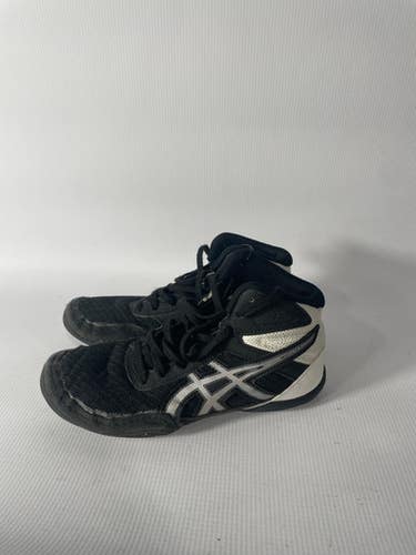Used Asics Asics Wrestling Blk Size J2 Junior 02 Wrestling Shoes 11834-s000011282