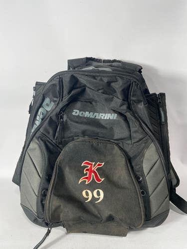 Used Demarini Black Backpack Baseball And Softball Equipment Bags 11834-s000012828