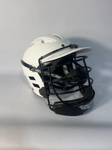 Used Cascade Cascade Wht Lacrosse Helmet Md Lacrosse Helmets 11834-s000011881