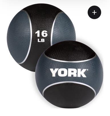 New Medicine Ball 16lb Nvy Blu 11834-yrk65116