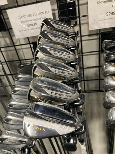Used Cobra F Max Iron Set 5i-gw Aw Regular Flex Steel Shaft Iron Sets 11834-s000024981