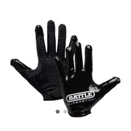 New Adult Black Doom Speed Receiver Football Gloves 11834-bat10gl000003