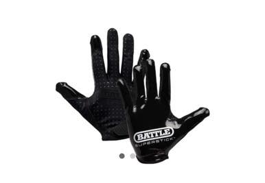 New Adult Black Doom Speed Receiver Football Gloves 11834-bat10gl000003