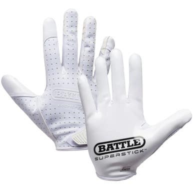 New Adult White Doom Speed Receiver Football Gloves 11834-bat10gl000001