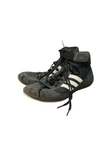 Used Adidas Wrestling Shoes Black Senior 7.5 11834-s000036989