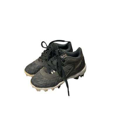 Used Under Armour Bb Cleat Bb Sb Cleats Black Youth 10.0 11834-s000040295