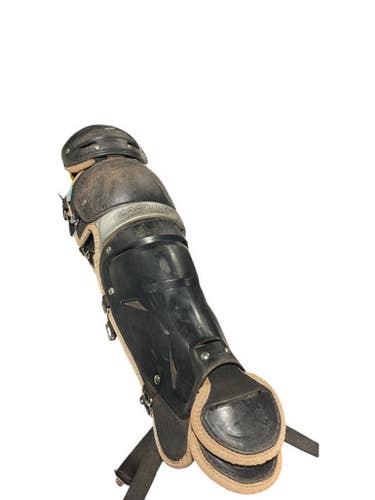 Used Easton Jen Schro Catchers Leg Guards Black Intermed 11834-s000040595