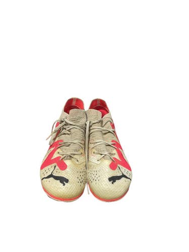 Used Puma Soccer Cleats White Junior 02 11834-s000040646