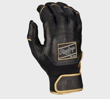 New Workhorse Blk Gold Adult Batting Gloves 11834-rawcoproprfbg-bk