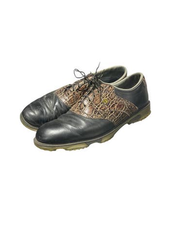 Used Foot Joy Mens Golf Shoes Black Senior 11 11834-s000043463