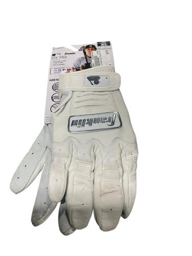 Used Franklin Bb Sb Batting Gloves White Xl 11834-s000043859