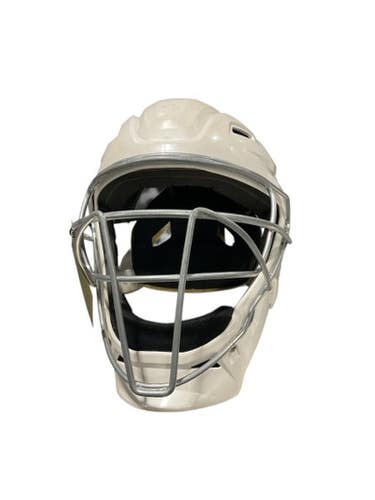 Used Easton Jen Schro Catcher Helmet Catchers Helmet W Mask White Fits All 11834-s000044006