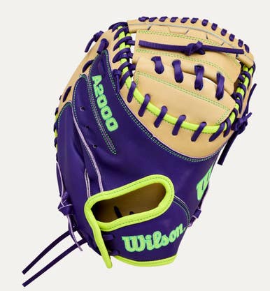 New A2000 Rht 33.5in Spring 2026 Purple Fastpitch Catchers Mitt 11834-wilwbw10423934