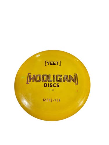 Used Hooligan Yeet Disc Golf Driver Yellow 11834-s000044242
