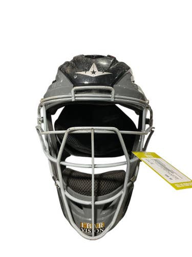 Used All Star Catcher Helmet S7 Axis 7-7.5 Catchers Helmet W Mask Grey One Size 11834-s000044291