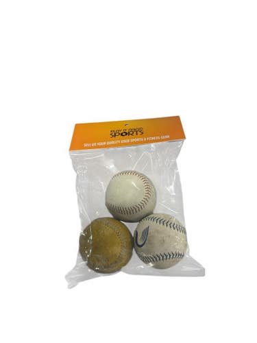Used 3 Weighted Training Baseballs Bb Sb Training Aid 11834-s000045197