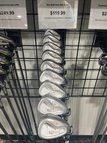 Used Kis Golf Iron Set 4i-sw Regular Flex Steel Shaft Iron Sets 11834-s000013534