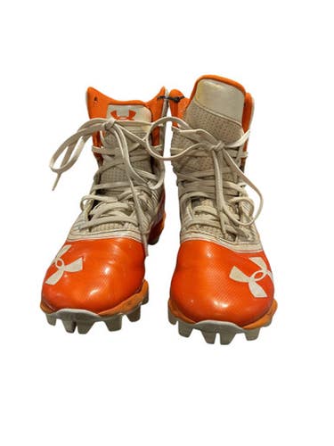 Used Under Armour Jr Fb Cleats Orange Junior 04.5 11834-s000031782