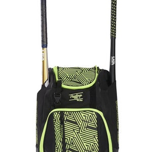 New Rawlings Chaos Blk Ylw Bat Bag 11834-rawamachaos-boy