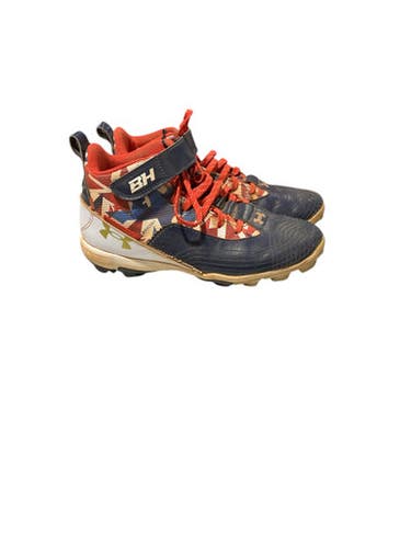 Used Under Armour Bh Bb Cleat Molded Bb Sb Cleats Navy Blue Junior 05.5 11834-s000032629