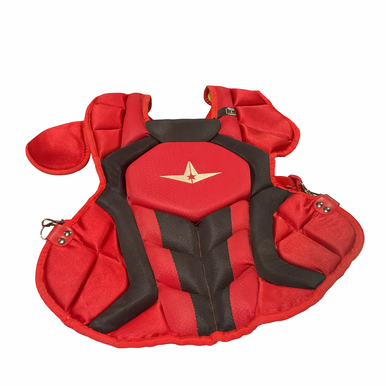 Used All-star Red Allstar Chest Protector Catchers Chest Protector Red Adult 11834-s000051589