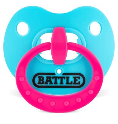 New Binky Oxy Pink W Blue Ring 11834-bat18mg011005