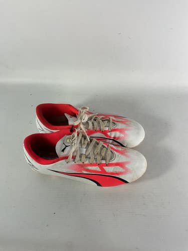 Used Puma Soccer Cleats White Junior 05 11834-s000030922