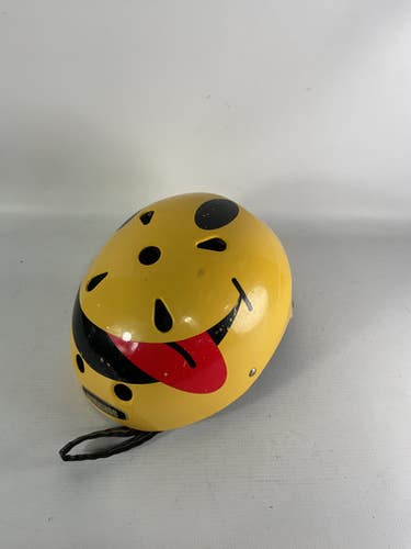 Used Nutcase Smiley Face Yellow Youth Bike Helmet 11834-s000031203