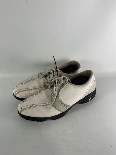 Used Foot Joy Mens Golf Shoes White Senior 9 11834-s000029646