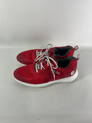 Used Foot Joy Mens Golf Shoes Red Senior 10.5 11834-s000030379