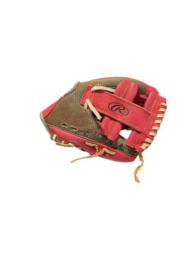 Used Rawlings Player Series Bb Sb Glove Rh Throw Pink 9" 11834-s000035294