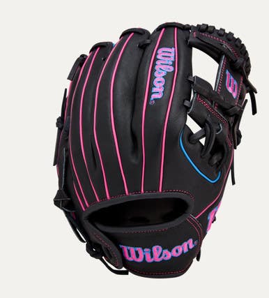 New A1000 11.5in Rht Black Flamingo Pink Glove 11834-wilwbw103956115