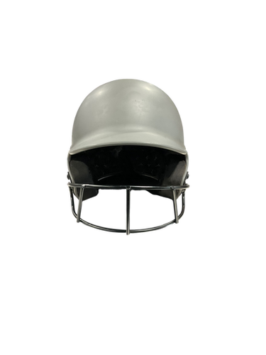 Used Mizuno Grey Helmet 7 3 8-7 7 8 Batting Helmet Mask Grey One Size 11834-s000045818