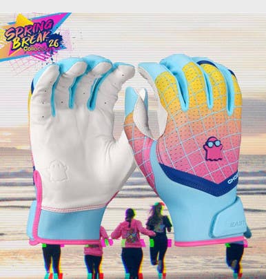 New Ghost Ethos Fastpitch Batting Gloves - Blue 11834-ease00718210