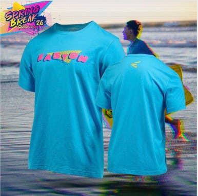 New Spring Break Youth Blue T-shirt 11834-ease00719084