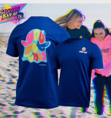 New Spring Break Youth Navy T-shirt 11834-ease00719069