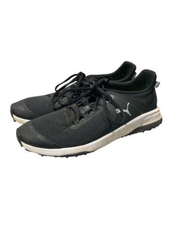 Used Puma Mens Golf Shoes Black Senior 8.5 11834-s000034627