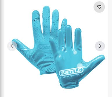 New Adult Columbia Blue Doom Speed Receiver Football Gloves 11834-bat10gl000036