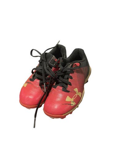 Used Under Armour Pink Ua Bb Sb Cleats Pink Youth 10.0 11834-s000038993