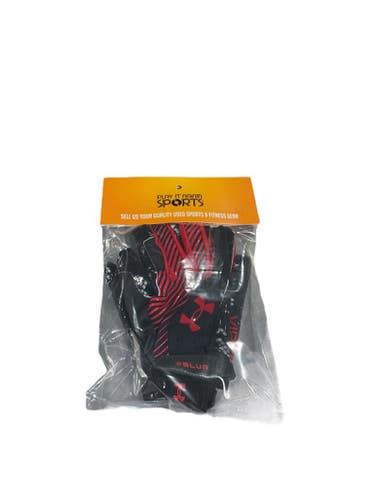 Used Under Armour Blur Fb Gloves Red Lg 11834-s000039147