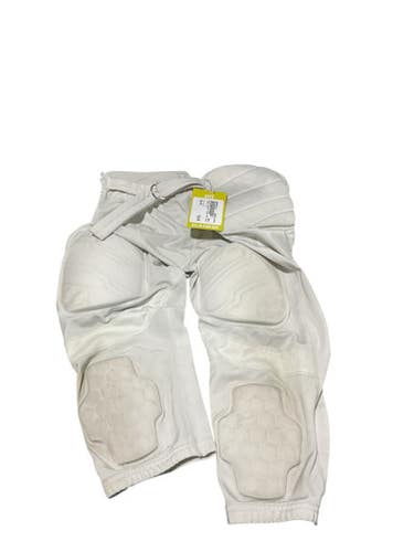 Used Under Armour Youth Fb Integrated Pants White Xl 11834-s000039469