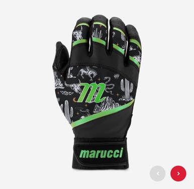 New Foxtrot Tball Black Green Batting Gloves 11834-mrcmbg2fxtr-bkng