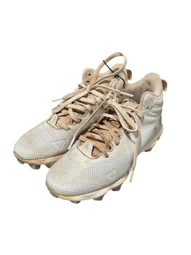 Used Under Armour White Cleats Bb Sb Cleats Grey Junior 02 11834-s000039753
