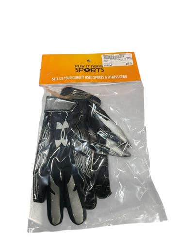 Used Under Armour Youth Fb Gloves Fb Gloves Black Lg 11834-s000042922