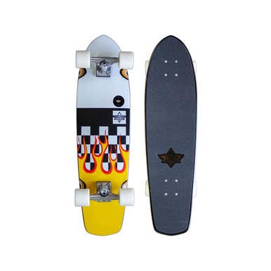 New Dusters California Cruiser Flames 7.9x31 Skateboard 11834-kssdus390