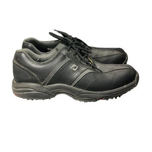 Used Foot Joy Mens Golf Shoes Black Senior 8 11834-s000049830