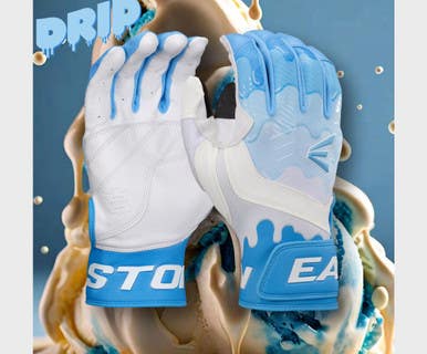 New Easton Drip Blue Walk-off Ethos Youth Batting Gloves 11834-ease007127