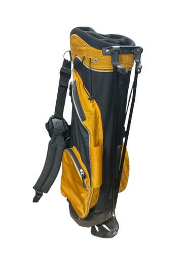 Used Knight Blk Ylw Stand Bag Mens Stand Bag Yellow 11834-s000041322